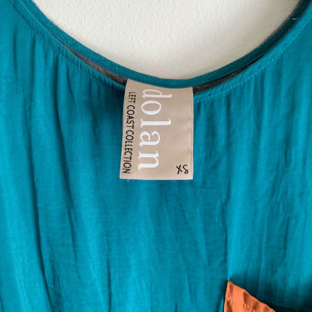 Dolan Anthropologie Gray Teal Long Sleeve XS Short - Picture 3 of 6